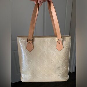 Genuine used vintage Vernis Louis Vuitton handbag.